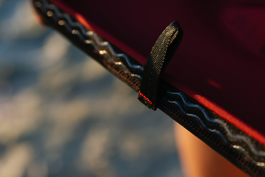 Maroon Carvico Hooded Surf Rashguard