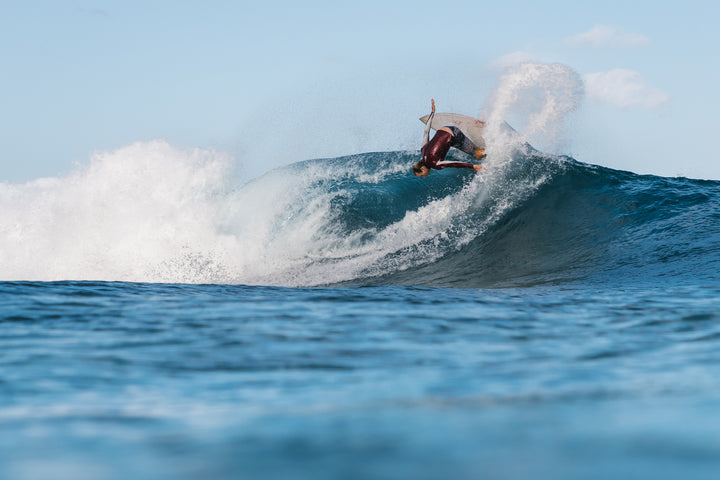 Maroon Carvico Hooded Surf Rashguard