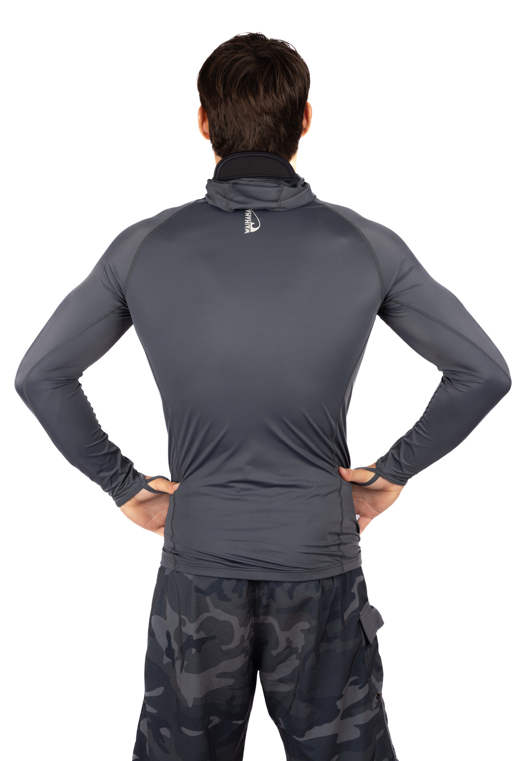 Anthracite Carvico Hooded Surf Rashguard