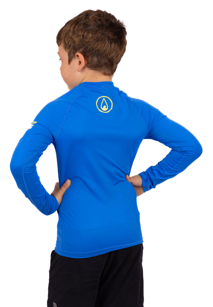Children's Blue Long Sleeve Rashguard
