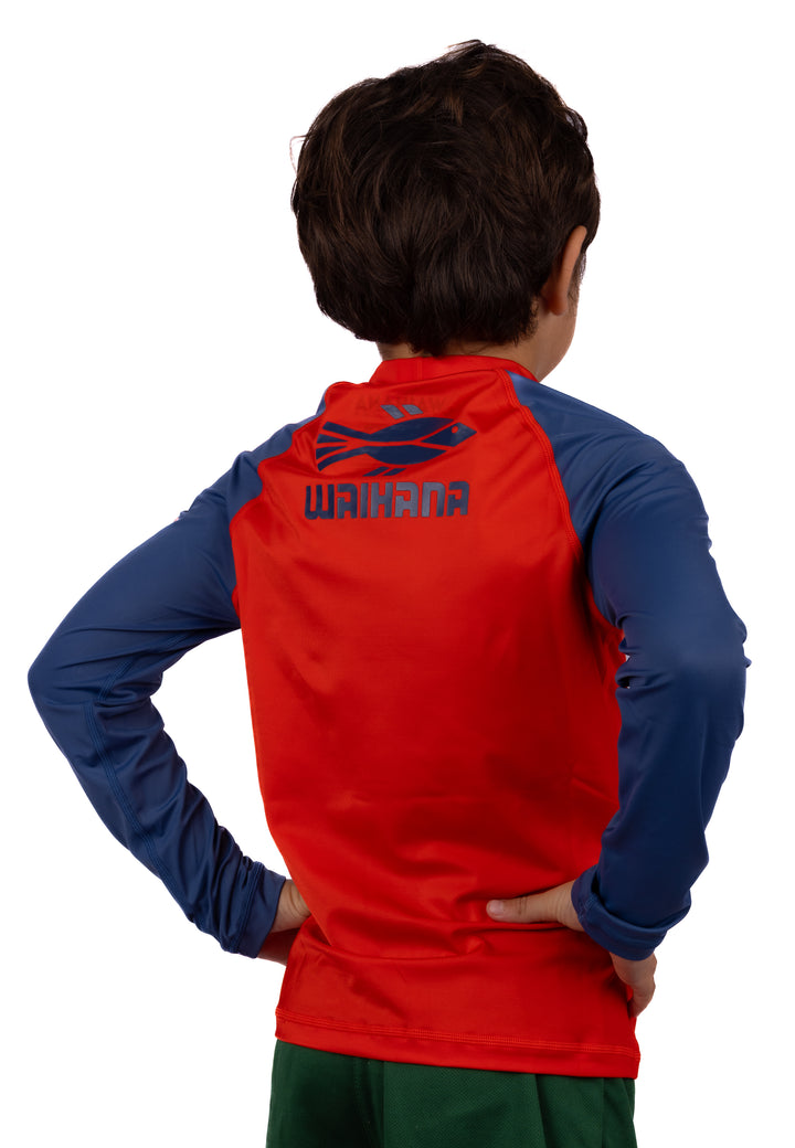 Children's Red Long Sleeve Rashguard