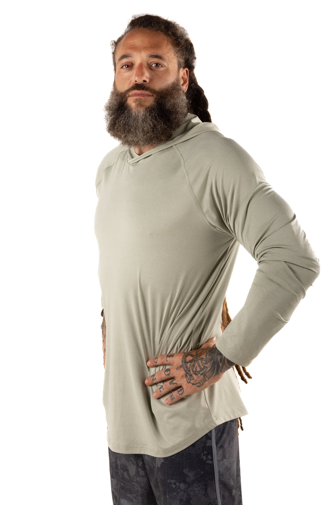 Mariner Green Hooded Long Sleeve