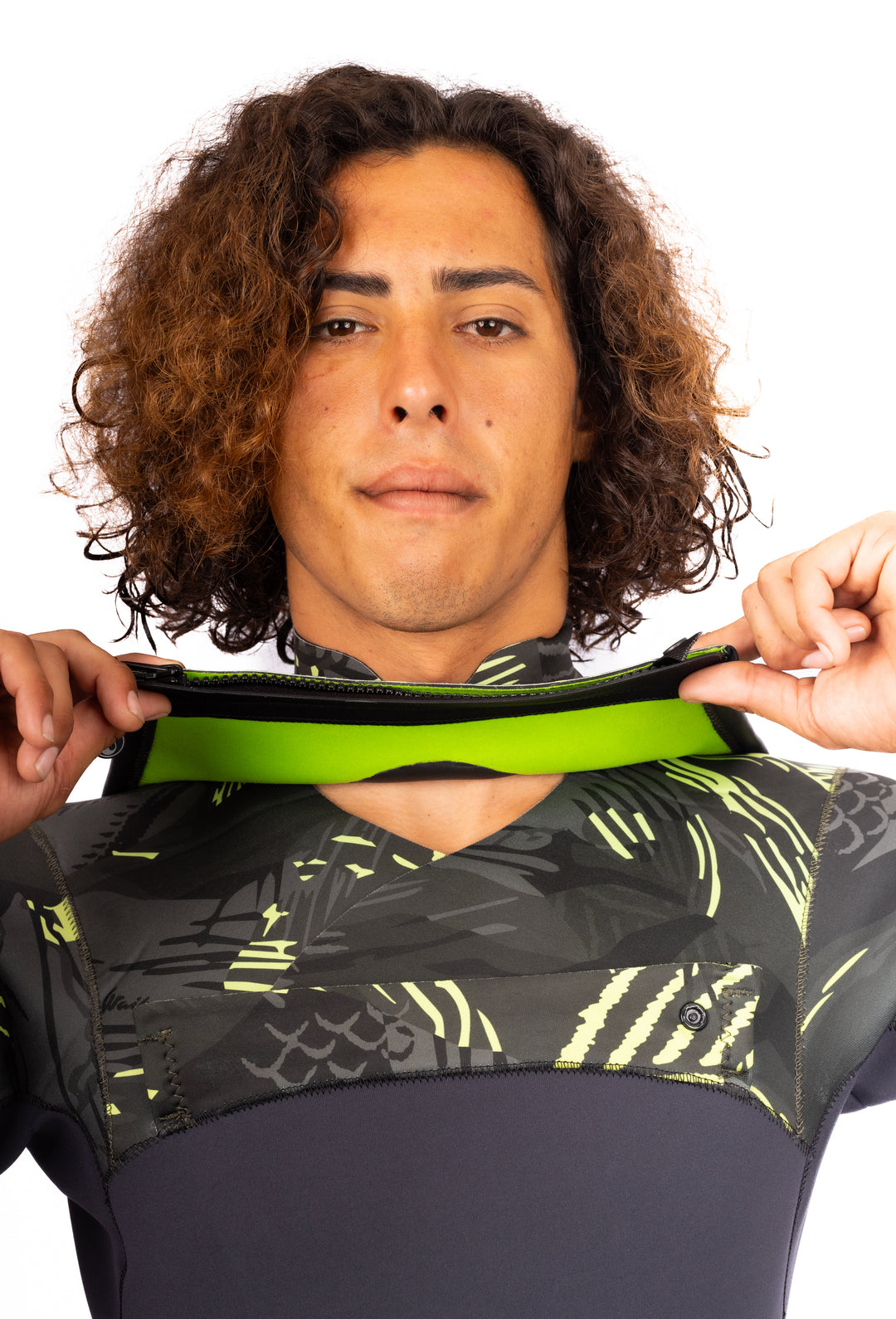 Men's Lime Fishbone Long Sleeve Spring Suit