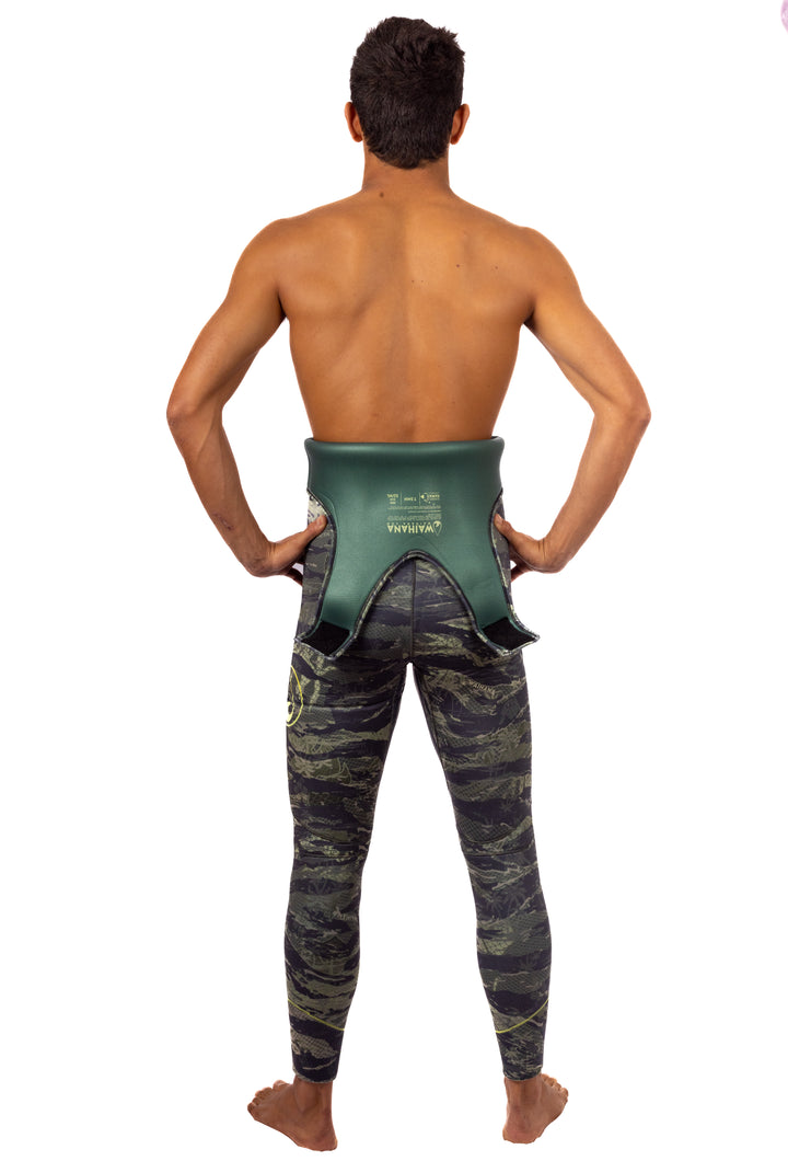 Tropicam Farmer John wetsuit bottoms front view with straps