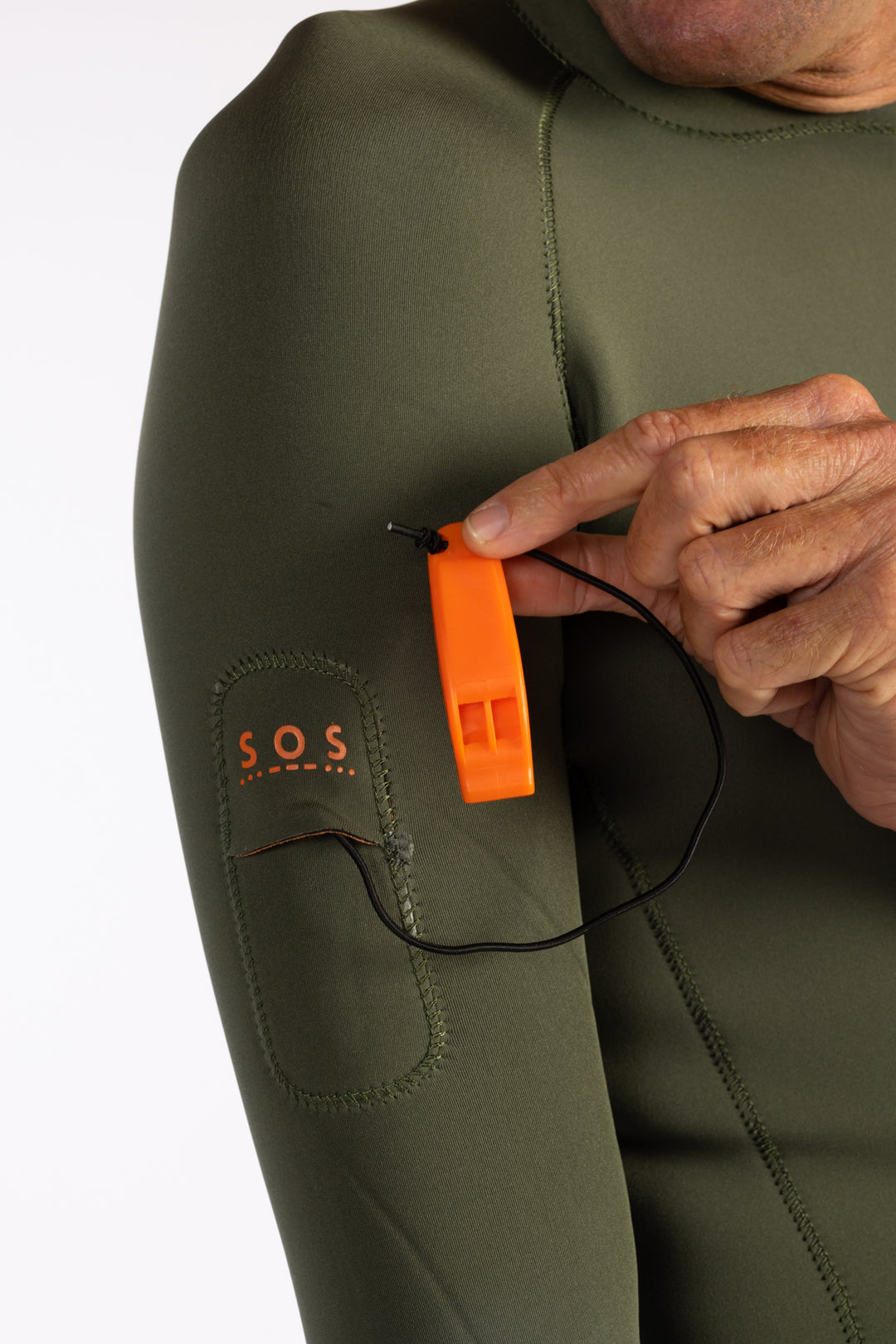 Men's Ranger Green Rear-zip Surf Top